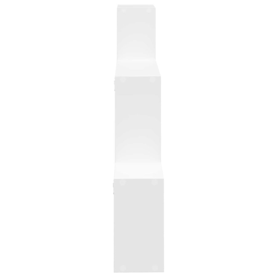 Wandplank Muurmontage Wit 91,5 x 15 x 76 cm Bewerkt hout