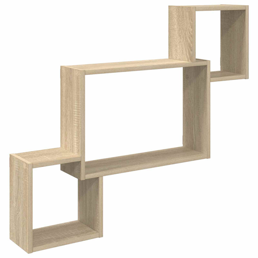 Wandplank Muurmontage Bruin 91,5 x 15 x 76 cm Bewerkt hout