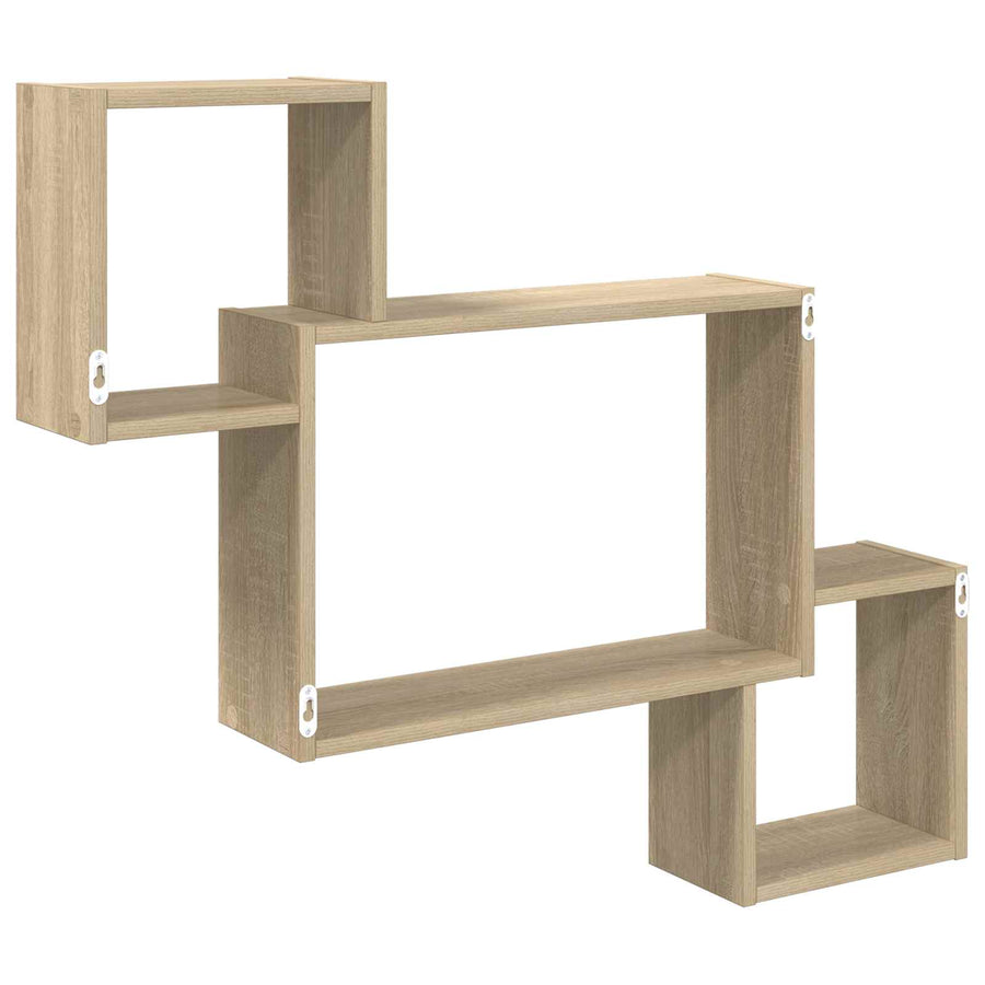 Wandplank Muurmontage Bruin 91,5 x 15 x 76 cm Bewerkt hout