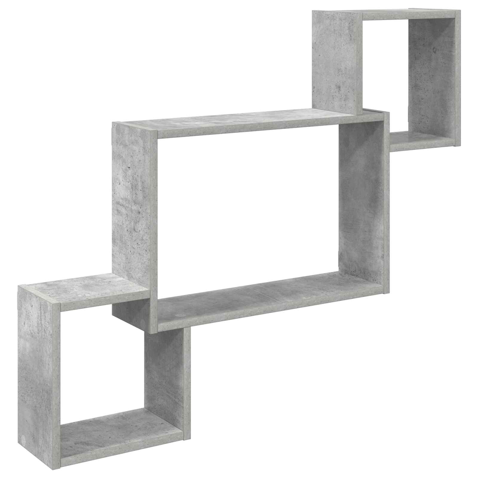 Wandplank Muurmontage Grijs 91,5 x 15 x 76 cm Bewerkt hout