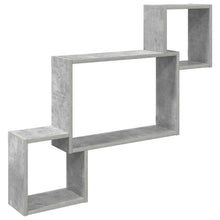 Wandplank Muurmontage Grijs 91,5 x 15 x 76 cm Bewerkt hout