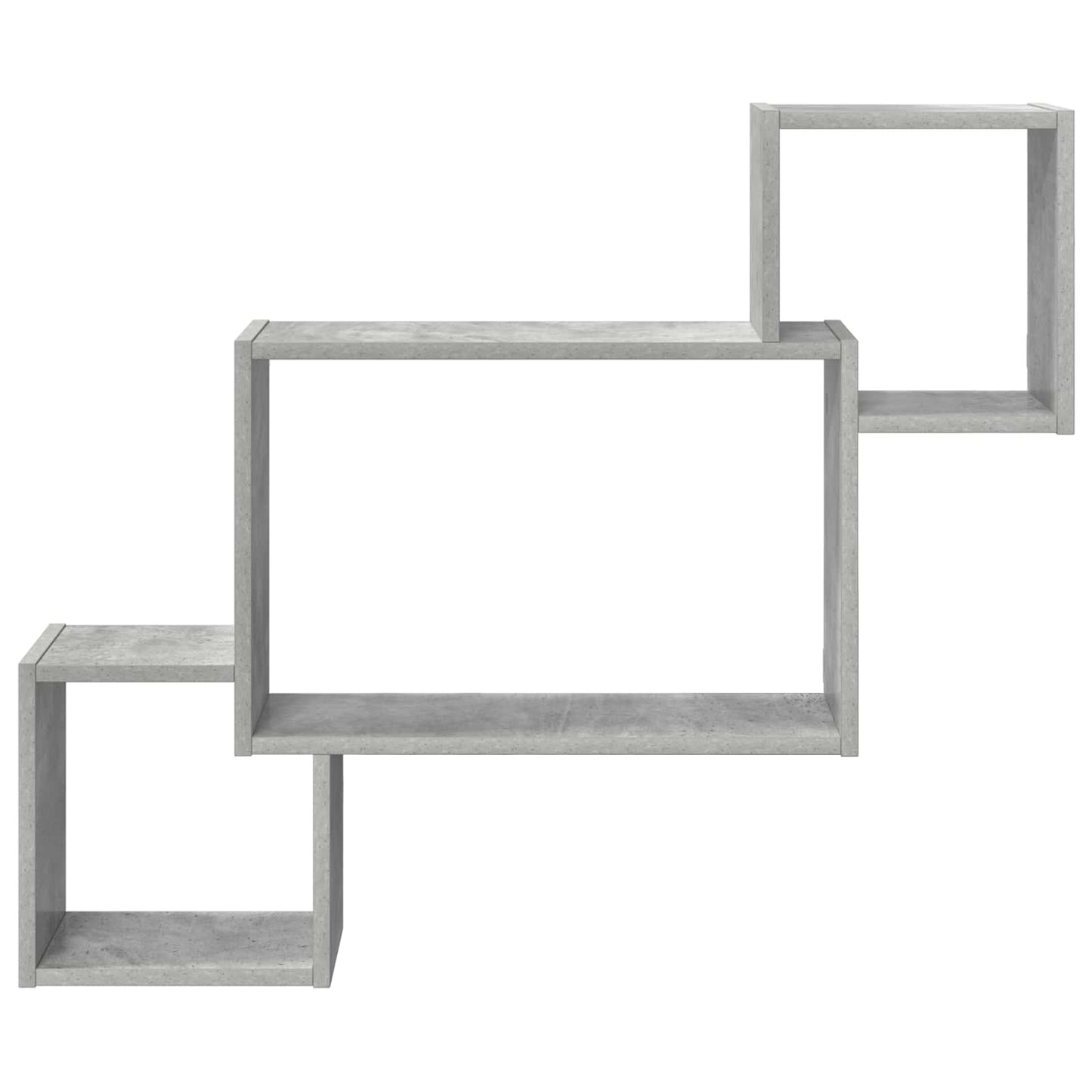 Wandplank Muurmontage Grijs 91,5 x 15 x 76 cm Bewerkt hout