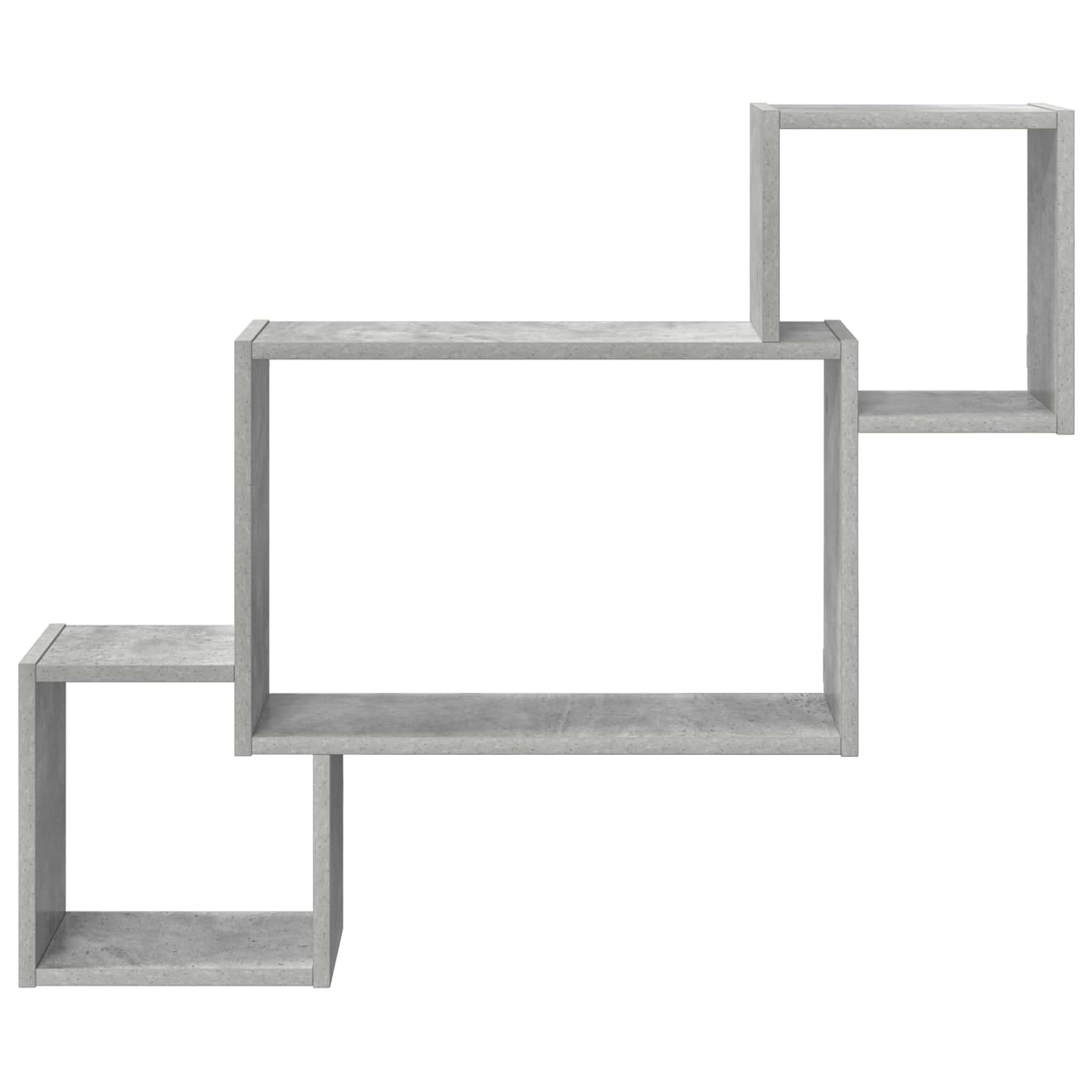 Wandplank Muurmontage Grijs 91,5 x 15 x 76 cm Bewerkt hout