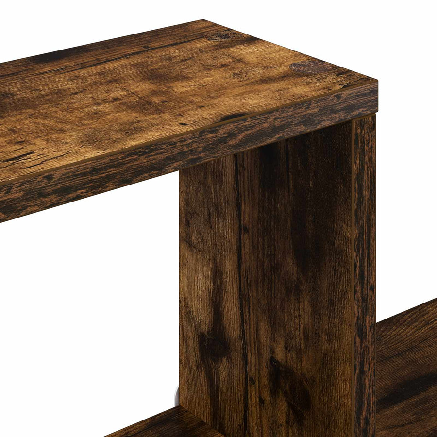 Wandplank Muurmontage Bruin 91,5 x 15 x 76 cm Bewerkt hout