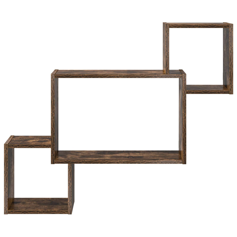 Wandplank Muurmontage Bruin 91,5 x 15 x 76 cm Bewerkt hout