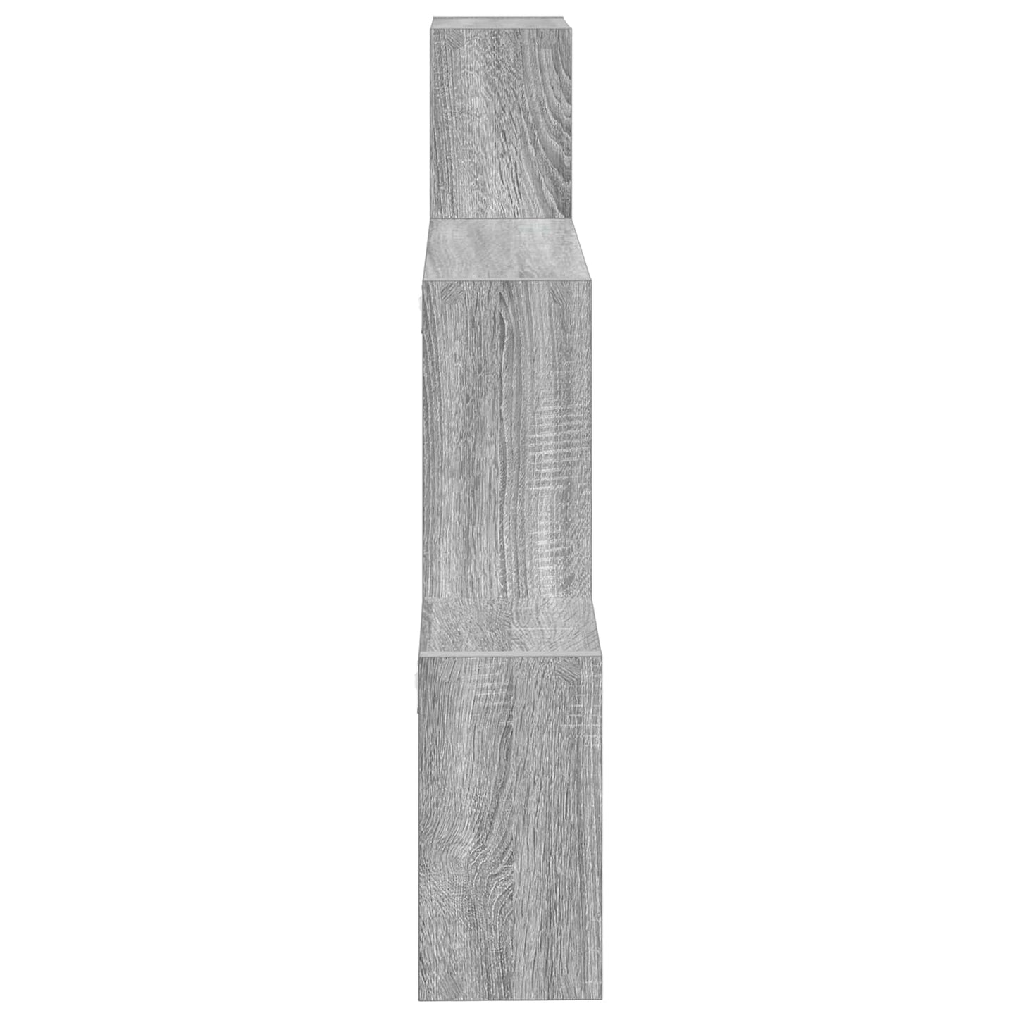 Wandplank Muurmontage Grijs 91,5 x 15 x 76 cm Bewerkt hout