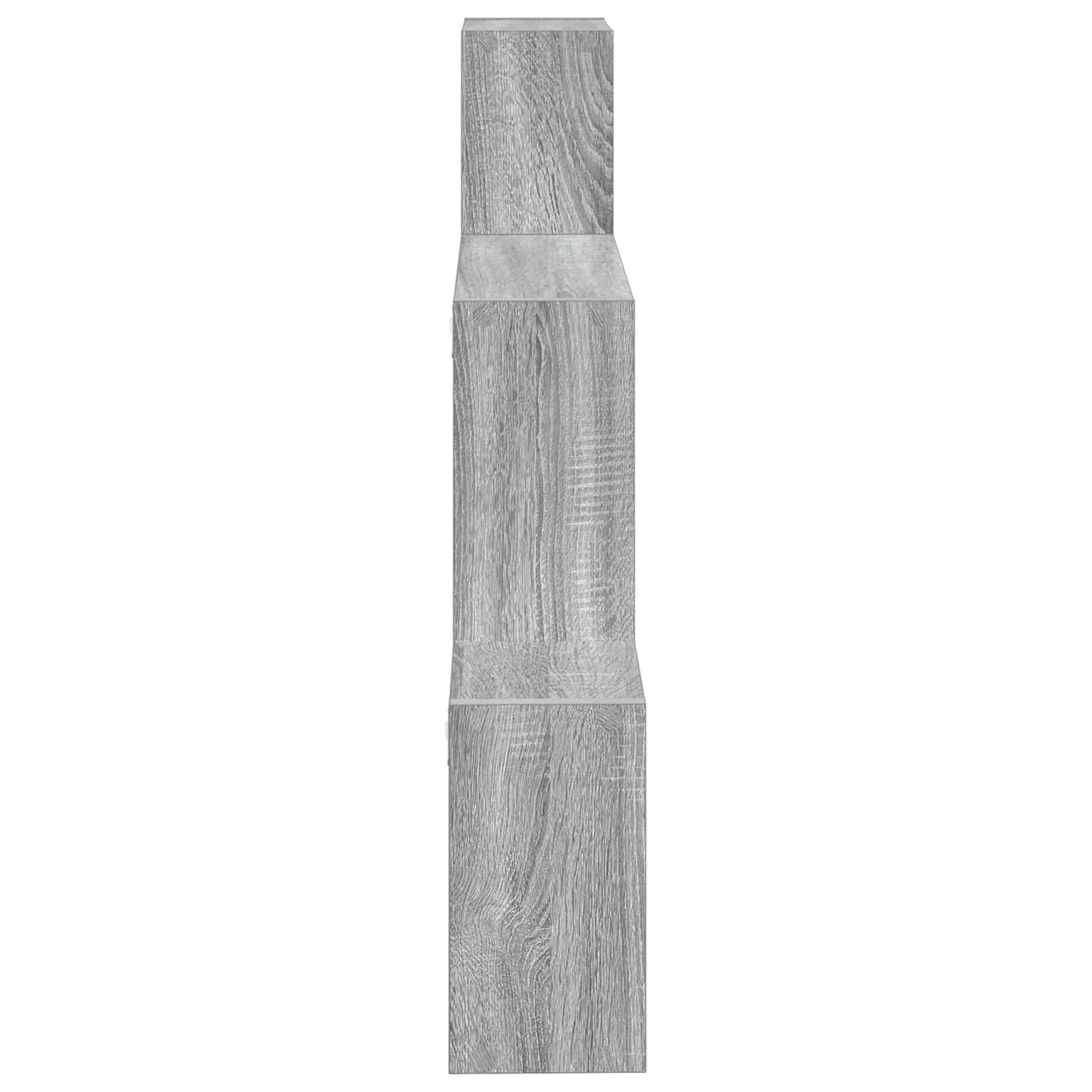 Wandplank Muurmontage Grijs 91,5 x 15 x 76 cm Bewerkt hout