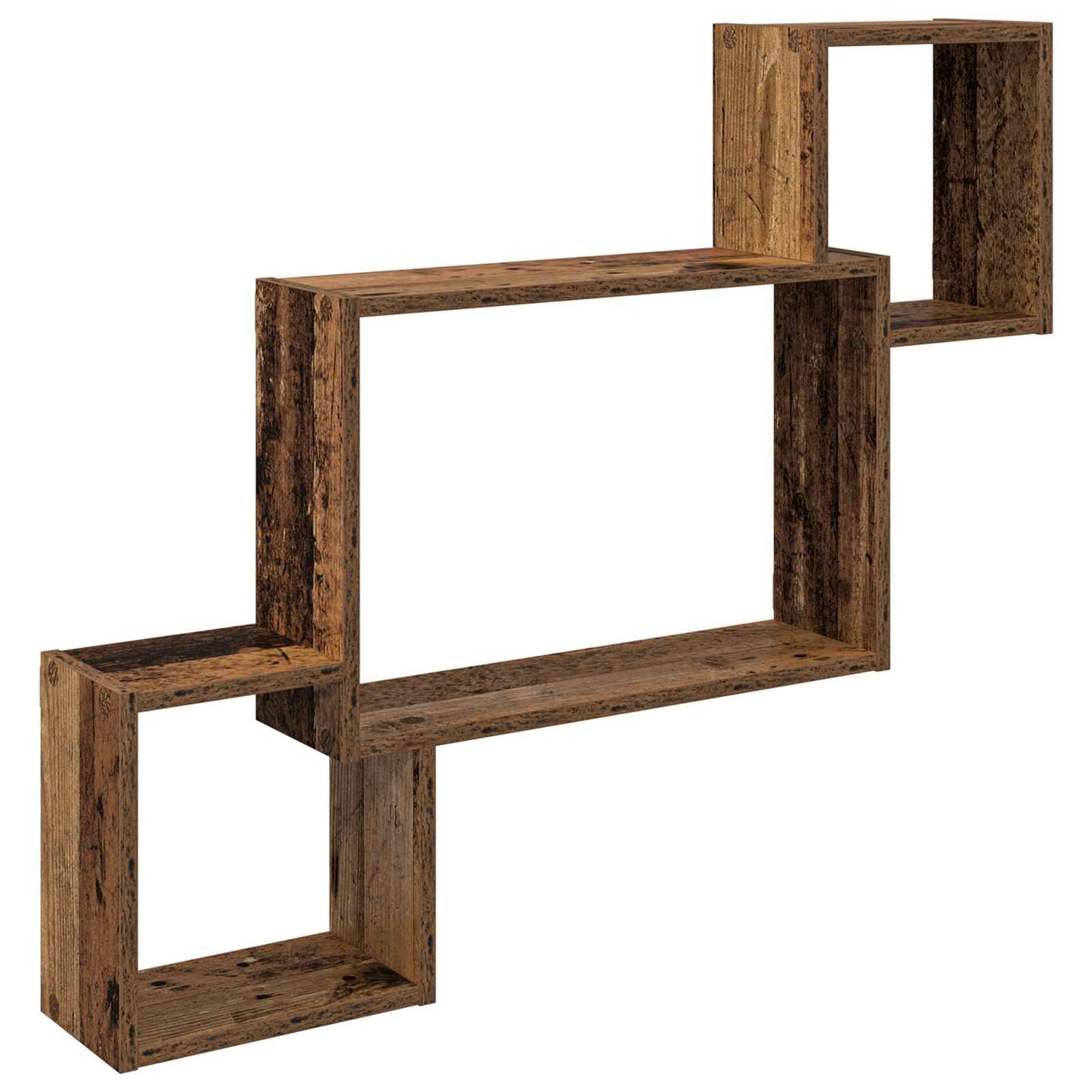 Wandplank Muurmontage Bruin 91,5 x 15 x 76 cm Bewerkt hout
