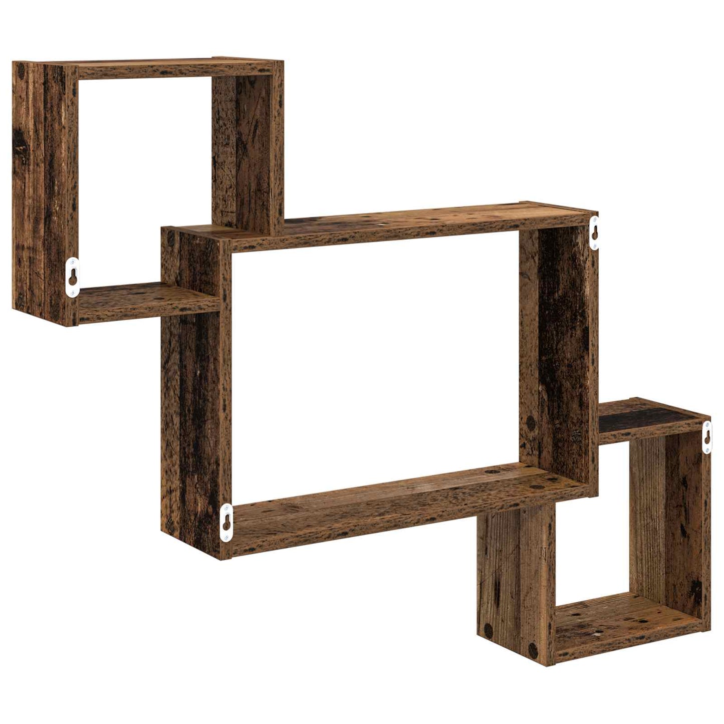 Wandplank Muurmontage Bruin 91,5 x 15 x 76 cm Bewerkt hout