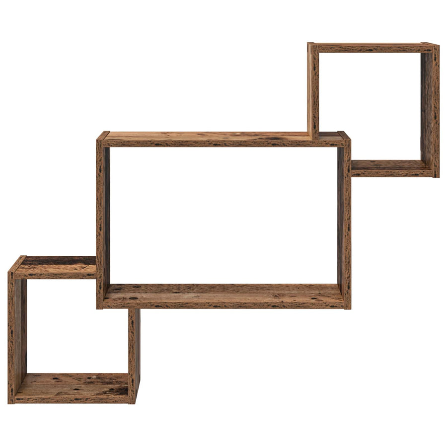 Wandplank Muurmontage Bruin 91,5 x 15 x 76 cm Bewerkt hout
