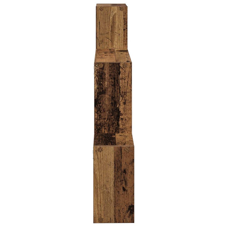 Wandplank Muurmontage Bruin 91,5 x 15 x 76 cm Bewerkt hout