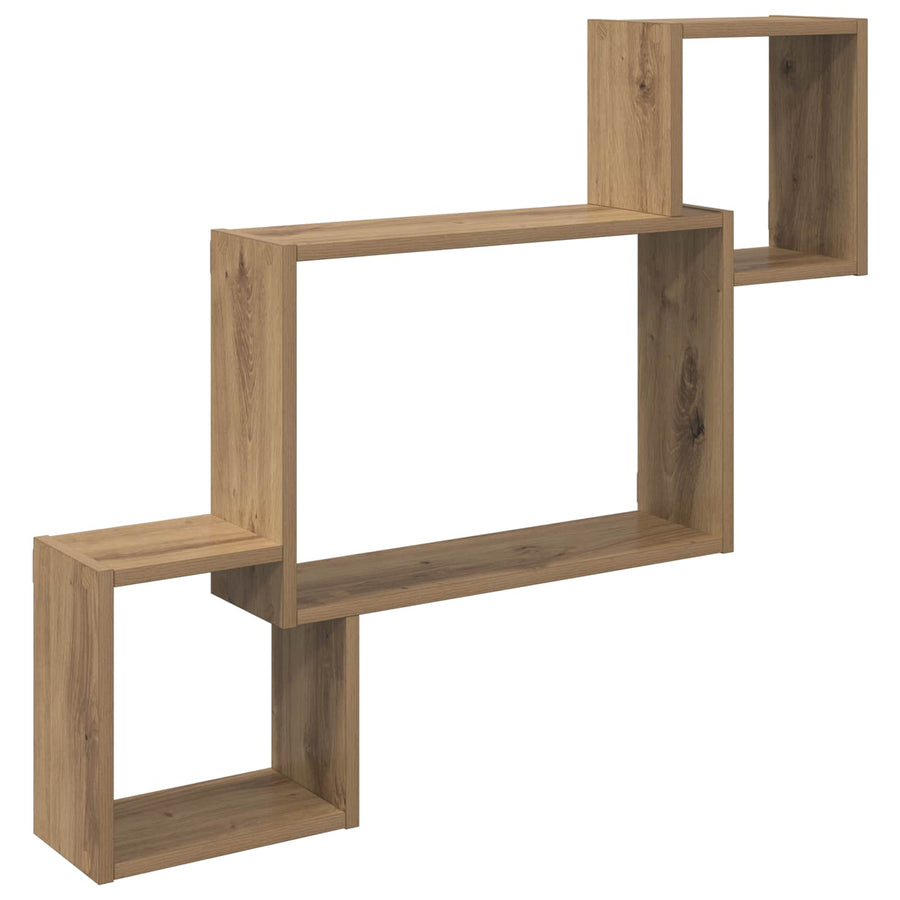 Wandplank Muurmontage Bruin 91,5 x 15 x 76 cm Bewerkt hout