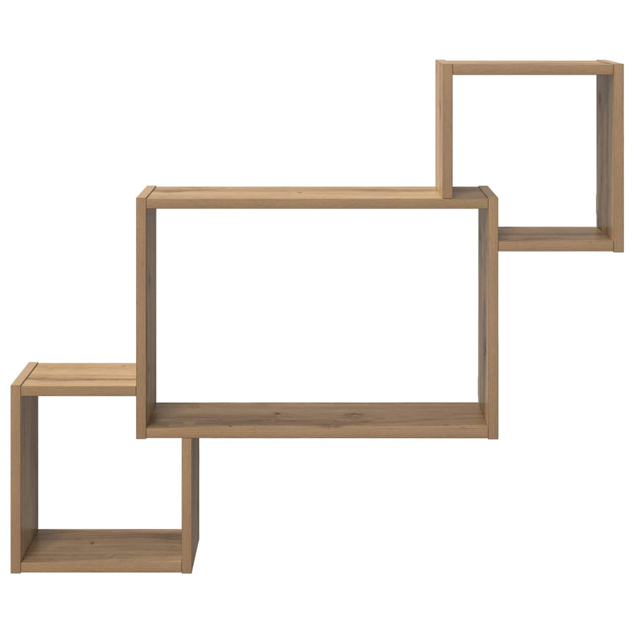 Wandplank Muurmontage Bruin 91,5 x 15 x 76 cm Bewerkt hout