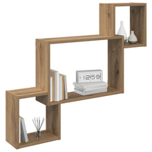 Wandplank Muurmontage Bruin 91,5 x 15 x 76 cm Bewerkt hout