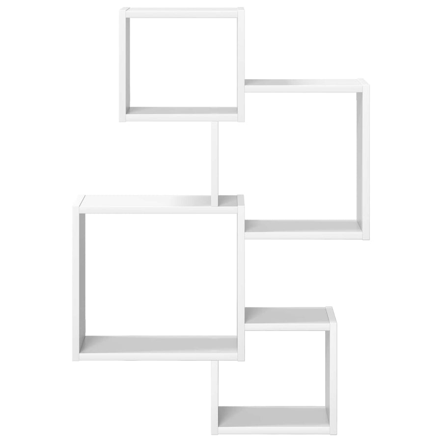 Wand Cube Planken Muurmontage Wit 64 x 13,5 x 91,5 cm