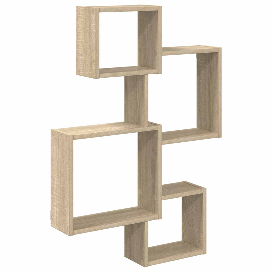 Wand Cube Planken Muurmontage Bruin 64 x 13,5 x 91,5 cm