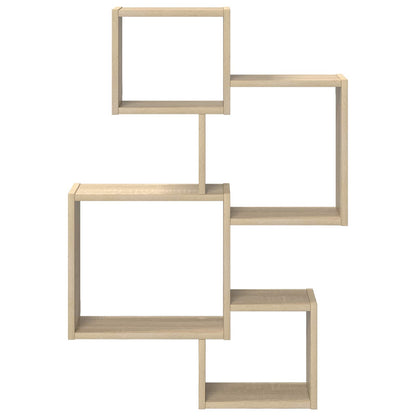 Wand Cube Planken Muurmontage Bruin 64 x 13,5 x 91,5 cm