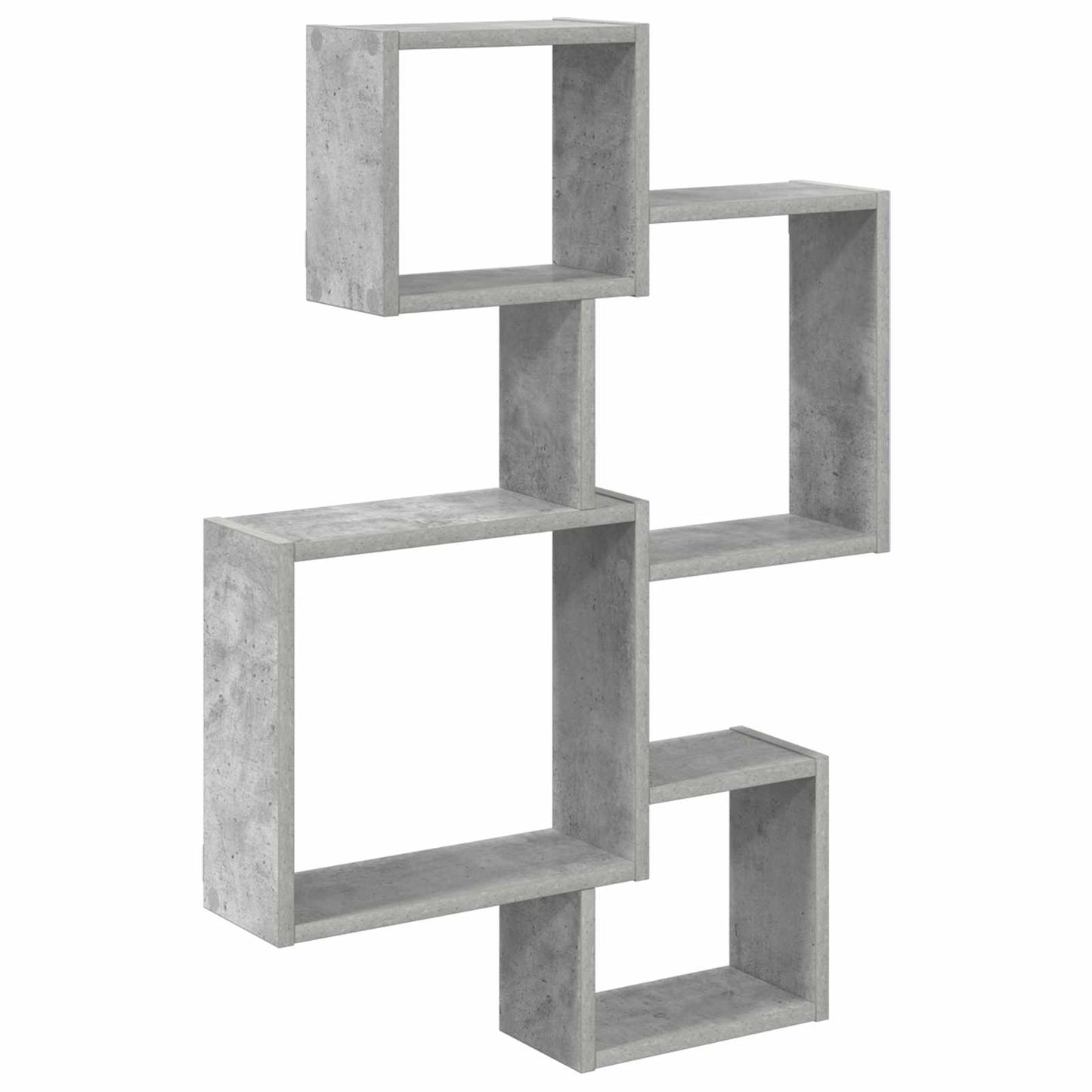 Wand Cube Planken Muurmontage Grijs 64 x 13,5 x 91,5 cm
