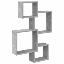 Wand Cube Planken Muurmontage Grijs 64 x 13,5 x 91,5 cm