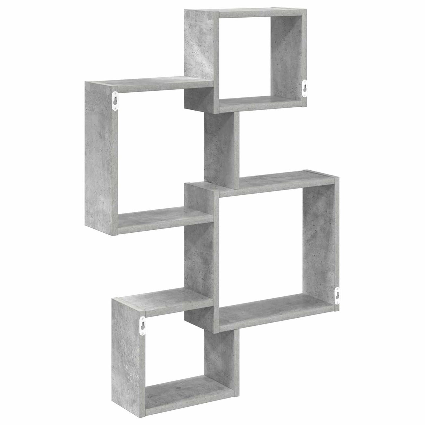 Wand Cube Planken Muurmontage Grijs 64 x 13,5 x 91,5 cm