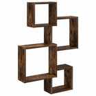 Wandplanken Bruin 64x13.5x91.5 cm bewerkt hout