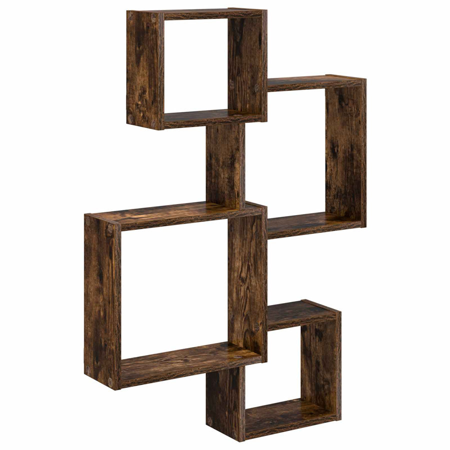 Wand Cube Planken Muurmontage Bruin 64 x 13,5 x 91,5 cm