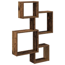 Wand Cube Planken Muurmontage Bruin 64 x 13,5 x 91,5 cm