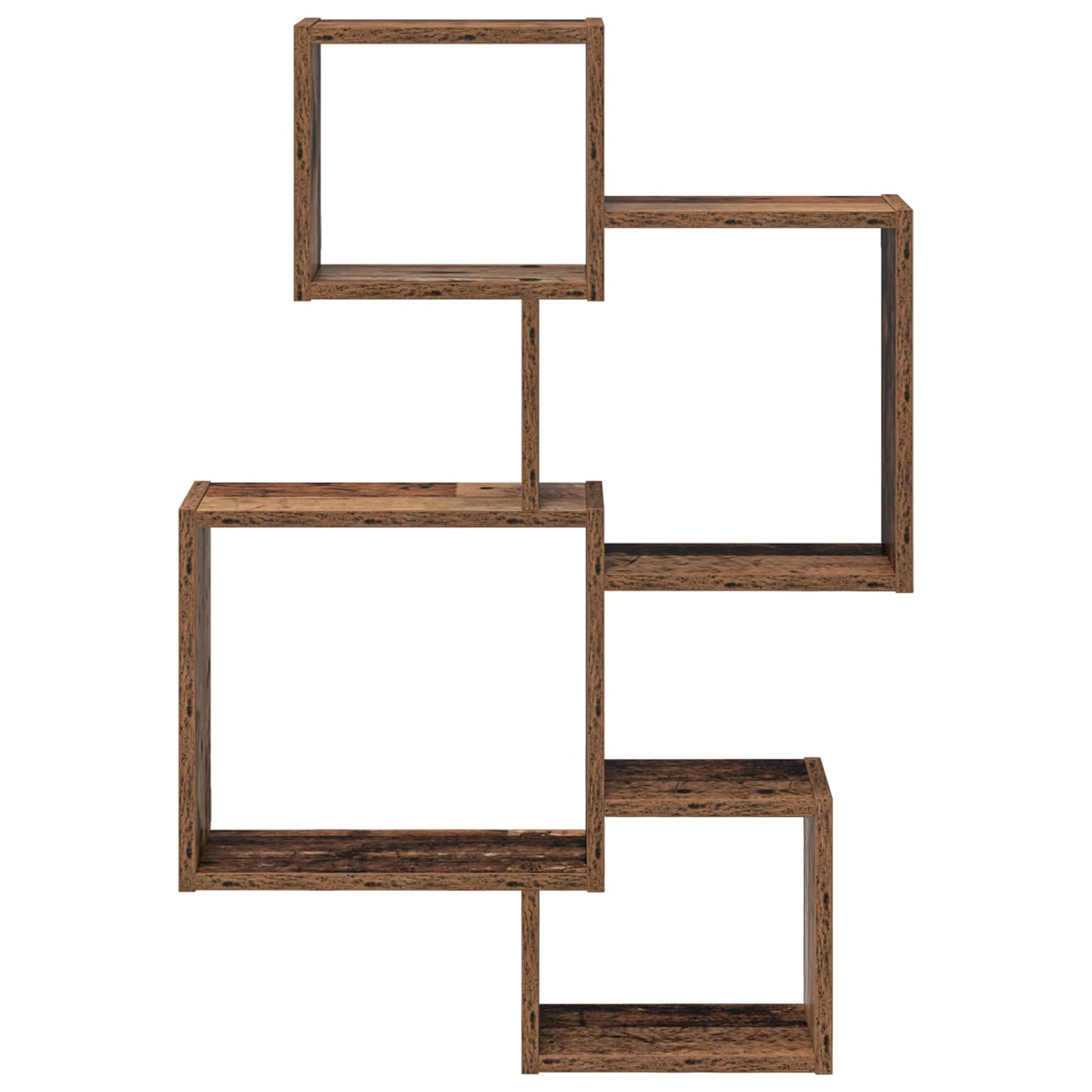 Wand Cube Planken Muurmontage Bruin 64 x 13,5 x 91,5 cm