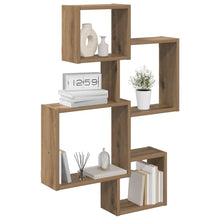 Wand Cube Planken Muurmontage Bruin 64 x 13,5 x 91,5 cm