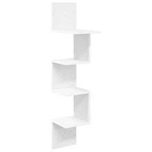 Wandplank Muurmontage Wit 32 x 21 x 107 cm Bewerkt hout