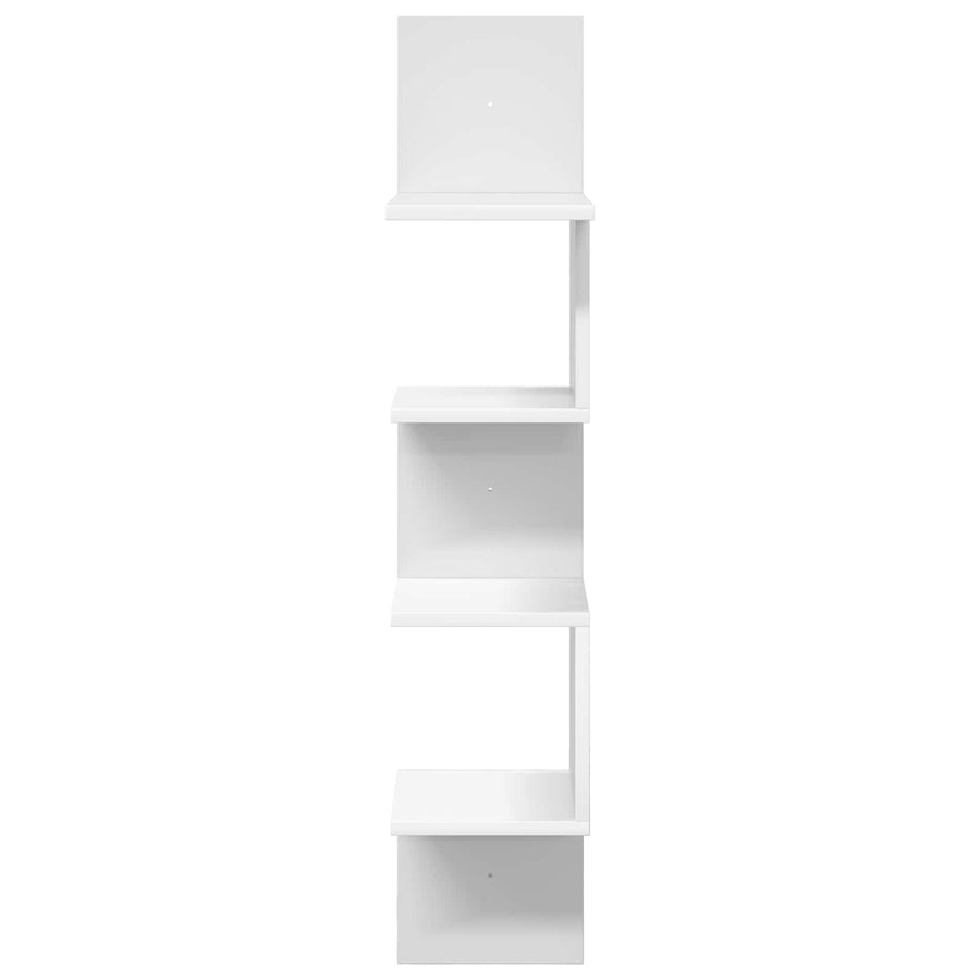 Wandplank Muurmontage Wit 32 x 21 x 107 cm Bewerkt hout