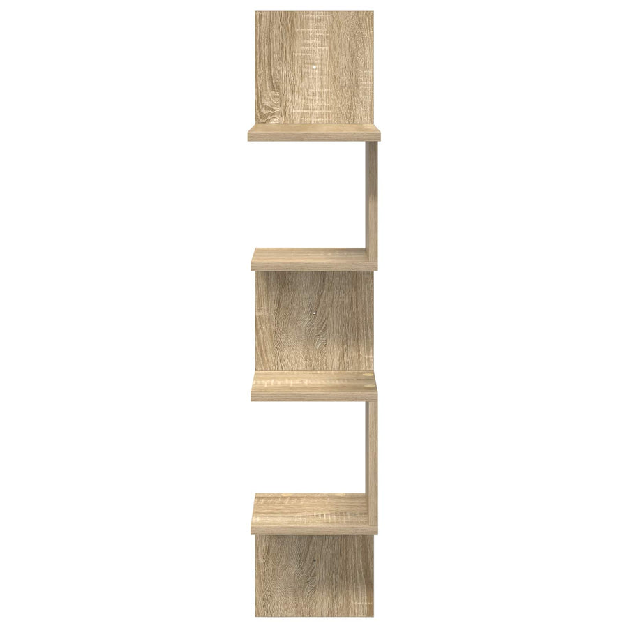 Wandplank Muurmontage Bruin 32 x 21 x 107 cm Bewerkt hout