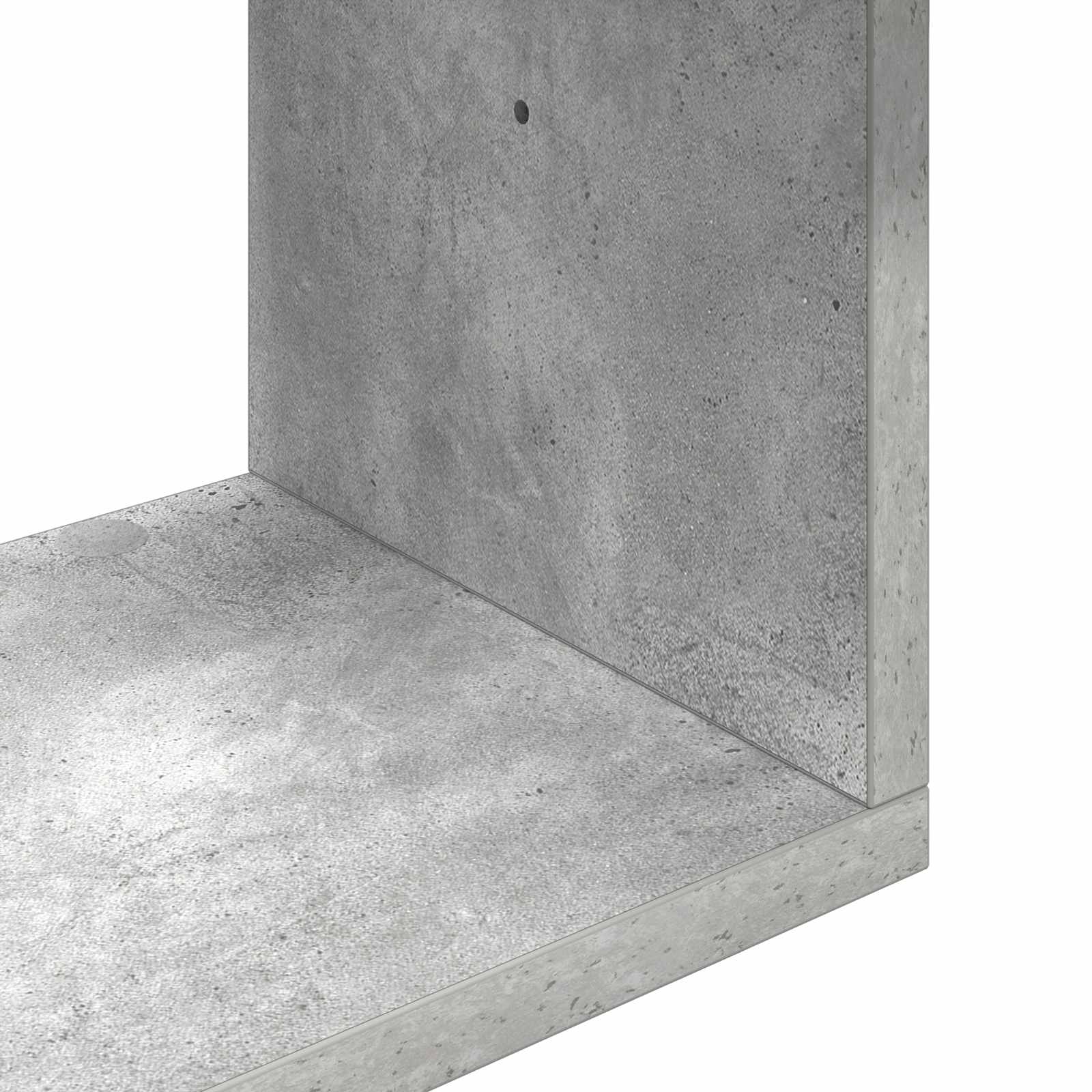 Wandplank Muurmontage Grijs 32 x 21 x 107 cm Bewerkt hout
