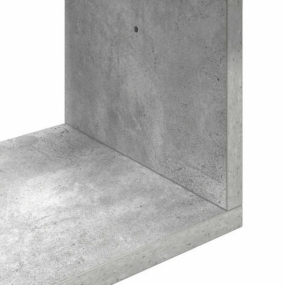 Wandplank Muurmontage Grijs 32 x 21 x 107 cm Bewerkt hout