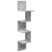 Wandplank muurmontage grijs 32x21x107 cm