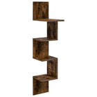 Wandplank muurmontage 32x21x107 cm bewerkt hout bruin
