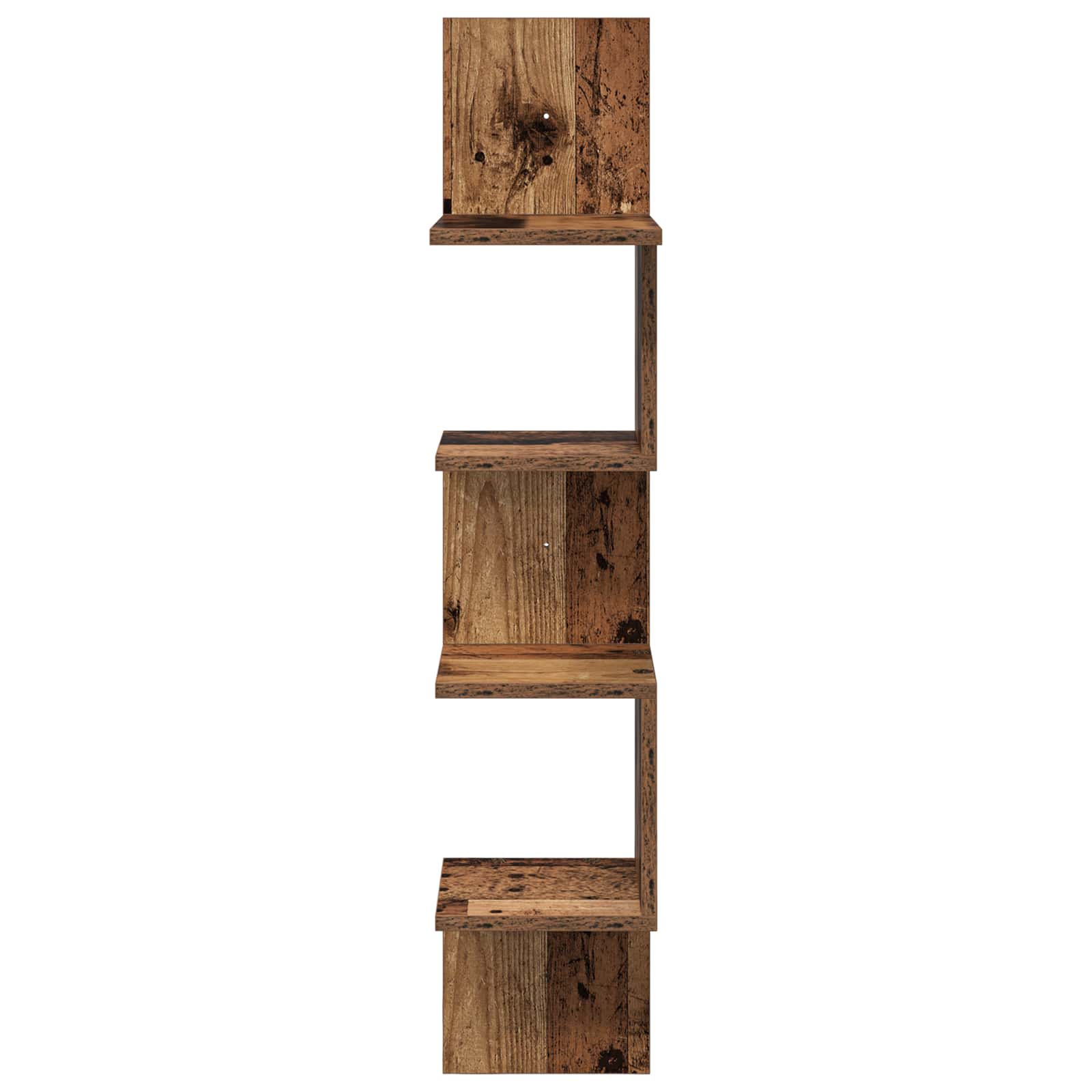 Wandplank Muurmontage Bruin 32 x 21 x 107 cm Bewerkt hout