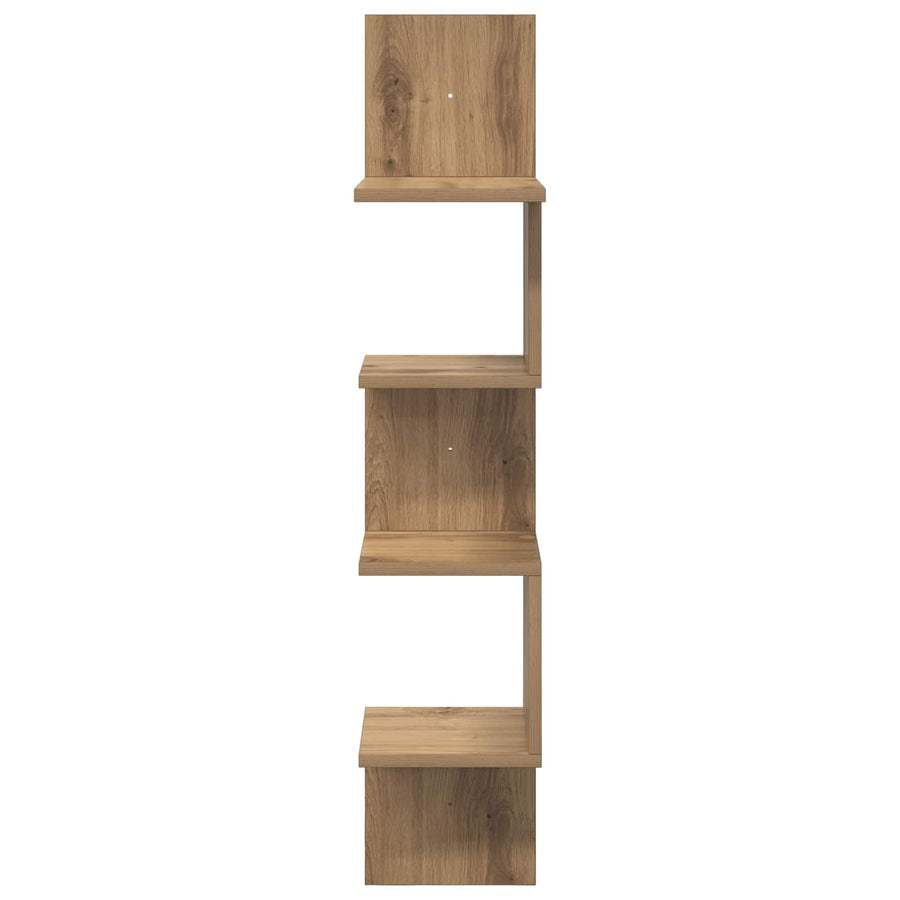 Wandplank Muurmontage Bruin 32 x 21 x 107 cm Bewerkt hout