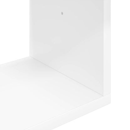 Wandplank Muurmontage Wit 95 x 20 x 69,5 cm Bewerkt hout