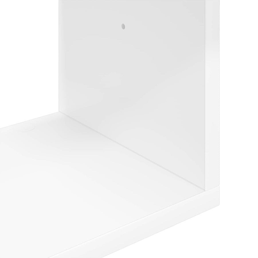 Wandplank Muurmontage Wit 95 x 20 x 69,5 cm Bewerkt hout