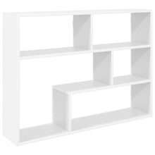 Wandplank Muurmontage Wit 95 x 20 x 69,5 cm Bewerkt hout