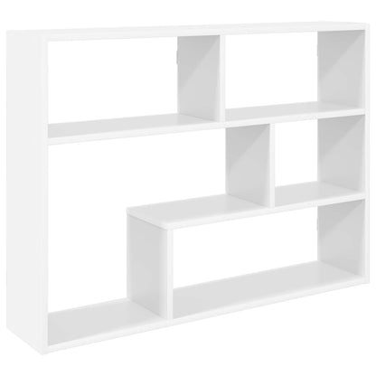 Wandplank Muurmontage Wit 95 x 20 x 69,5 cm Bewerkt hout