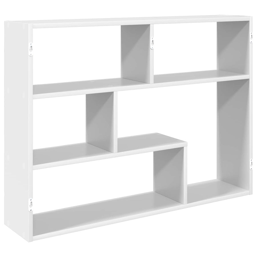 Wandplank Muurmontage Wit 95 x 20 x 69,5 cm Bewerkt hout