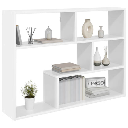 Wandplank Muurmontage Wit 95 x 20 x 69,5 cm Bewerkt hout