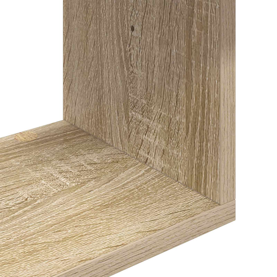 Wandplank Muurmontage Bruin 95 x 20 x 69,5 cm Bewerkt hout