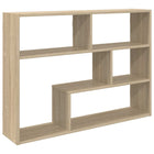 Wandplank 95x20x69.5 cm bewerkt hout bruin muurmontage