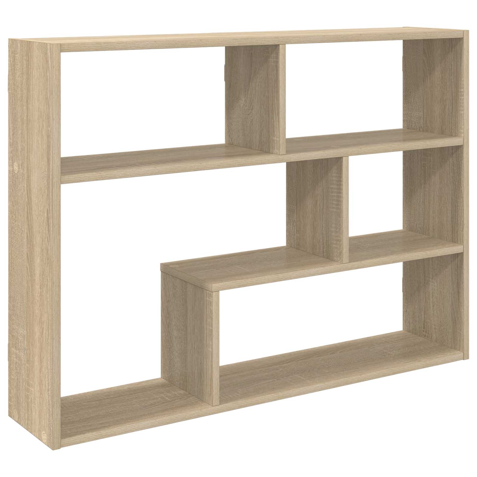 Wandplank Muurmontage Bruin 95 x 20 x 69,5 cm Bewerkt hout