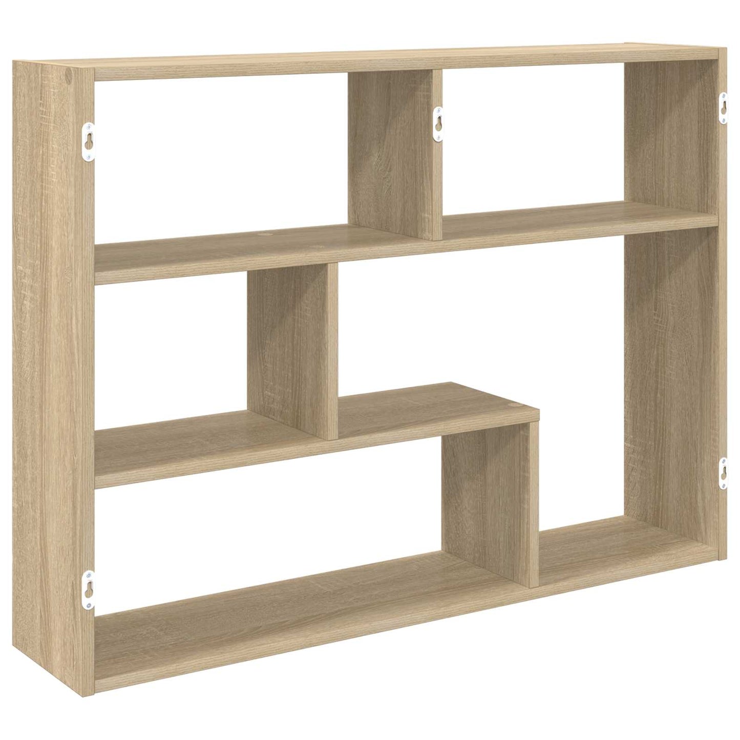 Wandplank Muurmontage Bruin 95 x 20 x 69,5 cm Bewerkt hout