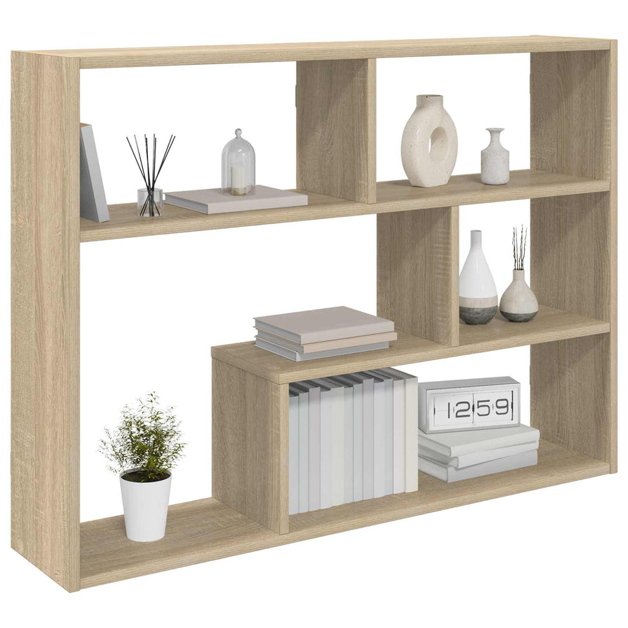 Wandplank Muurmontage Bruin 95 x 20 x 69,5 cm Bewerkt hout
