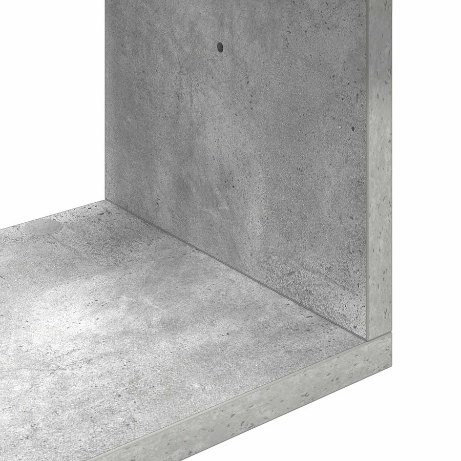 Wandplank Muurmontage Grijs 95 x 20 x 69,5 cm Bewerkt hout